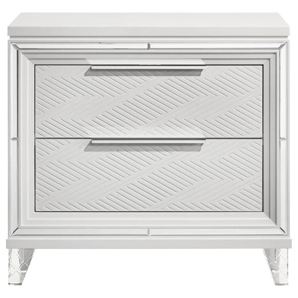  accented with mirror framing and polished chrome metal hardware