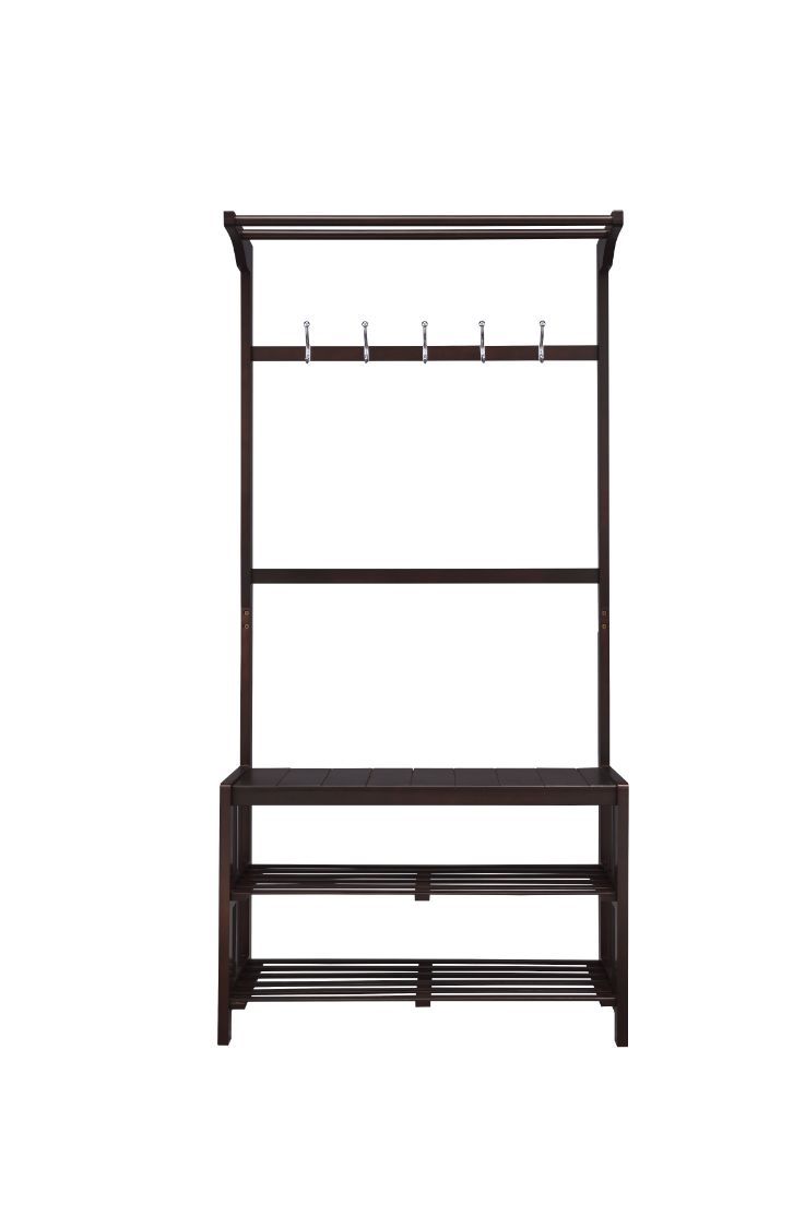 KDâ€¢ 2 Cloth Rods Includedâ€¢ 5 Metal Hooksâ€¢ Recommanded Numbers of Shoes: 6 pairs<br/><br/><b>Product Features</b><ul><li>Case: 1Pc/1Ctn</li><li>Finish: Expresso Finish</li><li>Style: Transitional</li><li>Materials: Wood</li></ul><br/>