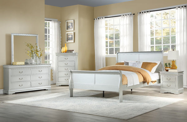 Louis Philippe - Eastern King Bed - Platinum