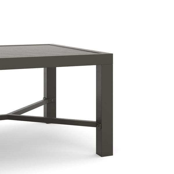 Skye - 2 Piece Outdoor Set (Sofa & Slat Top Coffee Table) - Gray