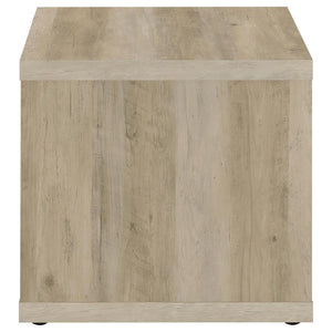 Frisco - Square Engineered Wood Side End Table - Distressed Pine