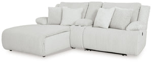 Experience unparalleled comfort with this reclining sectional sofa with chaise. Itâ€™s a stylish and invitingly soft lookâ€”made all the more appealing by cozy corduroy cushions that feel great and add a touch of texture. The neutral hue effortlessly blen