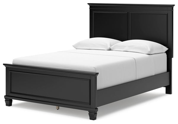Lanolee - Black - Full Panel Bed