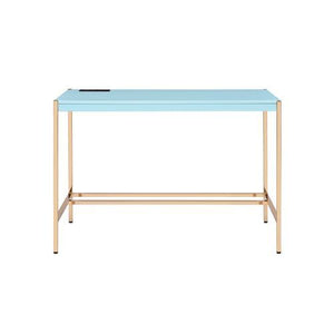 Midriaks - Writing Desk - Baby Blue & Gold Finish