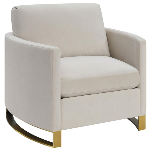 You-'ll enjoy optimal comfort when you sink into the lush materials of this cozy armchair. It-'s decadently crafted with kiln-dried solid pine wood, velvet, and foam. The chair also features accent pillows and reversible cushioned feather blend seat backs