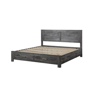 Vidalia - Queen Bed - Rustic Gray Oak - 47"