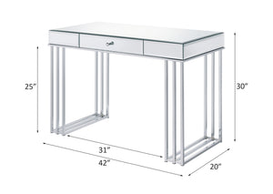 Critter - Writing Desk - Mirrored And Chrome Finish