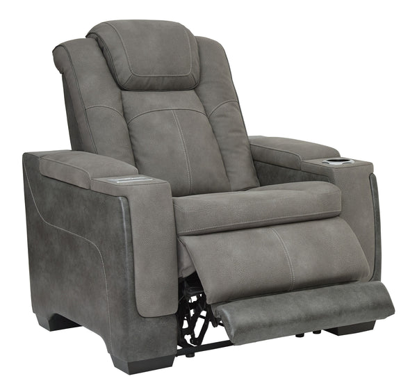 Next-Gen Durapella - Slate - Power Recliner/Headrest