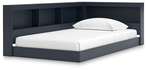 Immerse yourself in this twin bookcase storage bed, where Shaker-style design meets a stunning navy blue finish. The crisp lines effortlessly complement farmhouse, coastal and transitional decor. Sleek in its simplicity, the low-profile bed suits your des