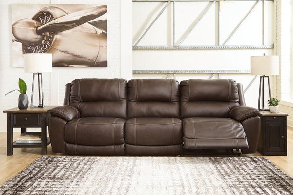 Dunleith - Chocolate - 3-Piece Power Reclining Sofa