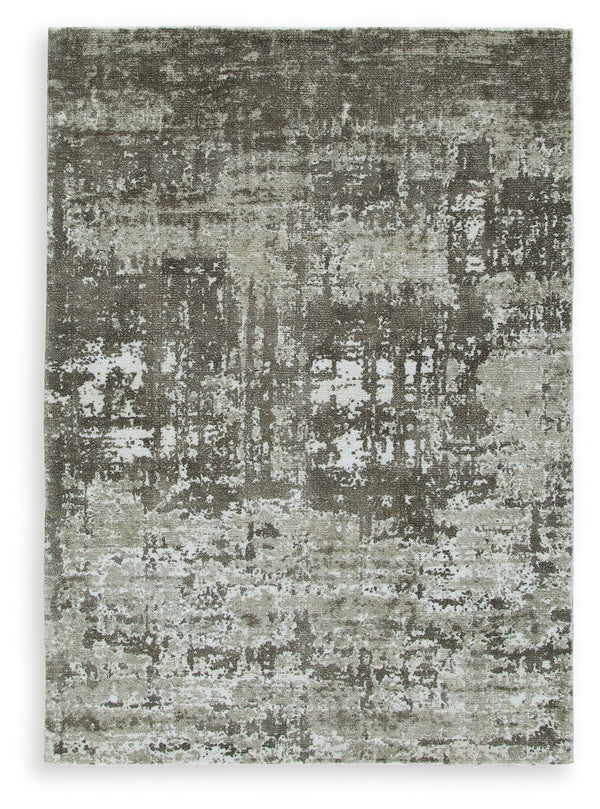 Keep your decor eye-catching from head to toe. Rich with abstract movement, this rug-'s combination of gray and ivory expertly reflects your contemporary color palette. What an artful way to add warmth and comfort underfoot.<br/><br/><b>Product Features</