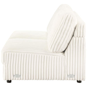 Emberson - Upholstered Armless Loveseat - Ivory