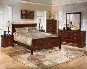 Alisdair - 5 Pc. - Dresser, Mirror, Chest, Queen Sleigh Bed - Dark Brown