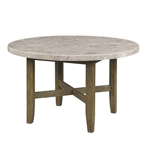 KD Round Dining Table Marble Top Top Thickness: 50mm(45mm Plywood+5mm Marble)