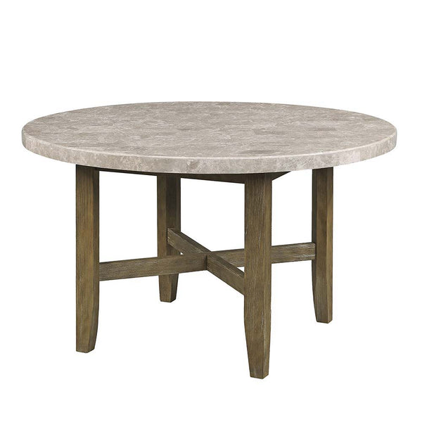 KD Round Dining Table Marble Top Top Thickness: 50mm(45mm Plywood+5mm Marble)