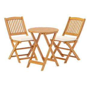 Smooth to the touch thanks to its splinter-free surface of acacia wood<br>Add a touch of natural beauty to your outdoor space<br>Please regularly oil the wood surface for optimal maintenance<br>The folding design makes it easy to store away when not in us