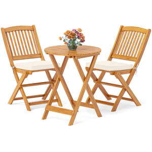 Smooth to the touch thanks to its splinter-free surface of acacia wood<br>Add a touch of natural beauty to your outdoor space<br>Please regularly oil the wood surface for optimal maintenance<br>The folding design makes it easy to store away when not in us
