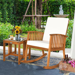 The frame of set is made of solid wood and it will serve you for long time. And the reclining backrest is of the most suitable angle  which ensures the most comfortable sitting and at the same time prevents rollover. Â  Thick cushion with high elasticity 