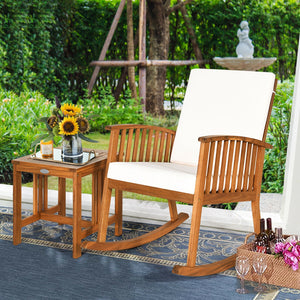 The frame of set is made of solid wood and it will serve you for long time. And the reclining backrest is of the most suitable angle  which ensures the most comfortable sitting and at the same time prevents rollover. Â  Thick cushion with high elasticity 