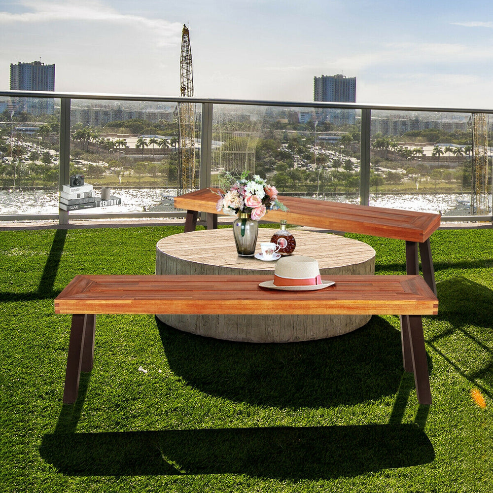 Â Solid acacia wood for durability and long service life<br>Â Solid and thick steel legs provide stability and avoid shaking<br>Â Stable base with adjustable foot pads ensures security and high load-bearing of 700 lbs<br>Â Well match with table and other 