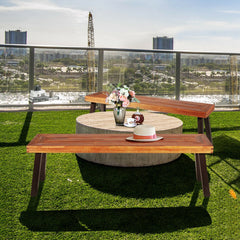 Â Solid acacia wood for durability and long service life<br>Â Solid and thick steel legs provide stability and avoid shaking<br>Â Stable base with adjustable foot pads ensures security and high load-bearing of 700 lbs<br>Â Well match with table and other 