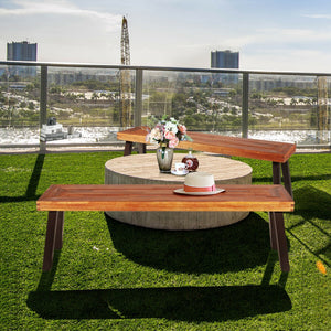 Â Solid acacia wood for durability and long service life<br>Â Solid and thick steel legs provide stability and avoid shaking<br>Â Stable base with adjustable foot pads ensures security and high load-bearing of 700 lbs<br>Â Well match with table and other 