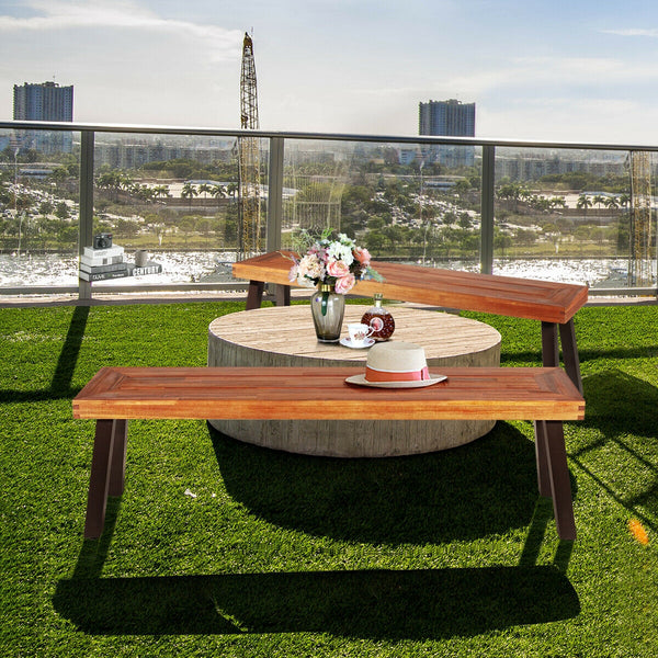 Â Solid acacia wood for durability and long service life<br>Â Solid and thick steel legs provide stability and avoid shaking<br>Â Stable base with adjustable foot pads ensures security and high load-bearing of 700 lbs<br>Â Well match with table and other 