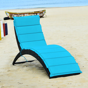 Durable PE rattan and stable steel frame for a long time using <br>Spacious and thick cushion for a comfortable seating experience <br>The cushion is fastened tightly on the lounge chair with rope <br>Ergonomic curve is better for relaxing your body <br>Q