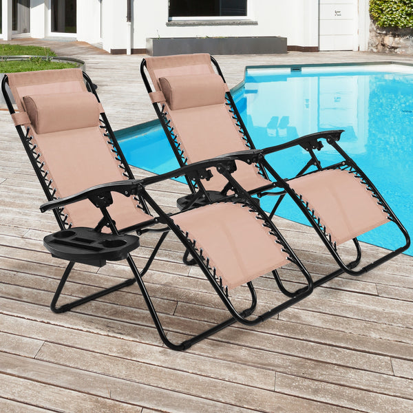Strong double bungee ropes and rustproof frame ensure a long-time use <br>Adjustable padded pillow for both headrest and lumbar support <br>Add extra stability with reinforced triangular structure and non-slip foot pads <br>Designed with a locking system 