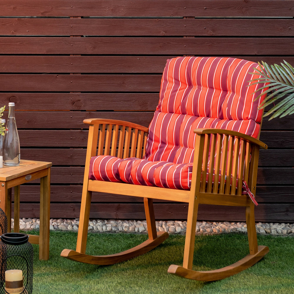 Superior sponge offers comfortable and soft sitting experience for you <br>Woven suede bedford cord provides smooth feeling and extra comfort <br>Convenient for you to suit different furniture with three-fold design <br>High quality string ties are not ea