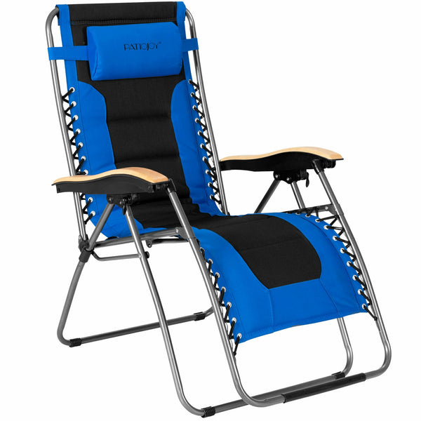 The zero gravity chair provides every customer with the most comfortable and secure way to enjoy life. Â  This heavy-duty lounge chair features a triangular support structure  which offers excellent stability for safe load-bearing. The reclining angle of 