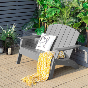 Ample seating space allows 2 people to sit together<br>Come with strong loading capacity up to 660 lbs<br>Ensure strong stability with sturdy triangular structure<br>Weather-resistant HDPE material and 304 stainless steel screws for outdoor durability<br>