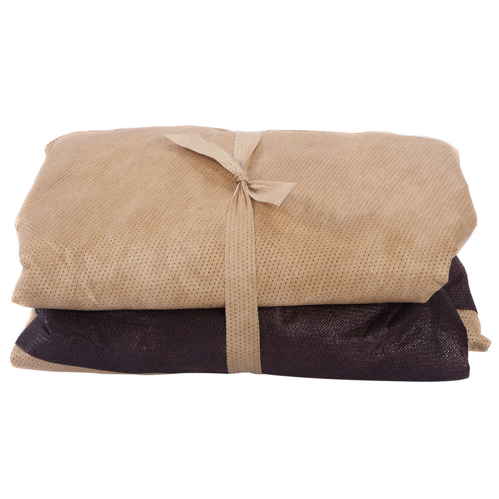 This outdoor oval/rect table cover whose material is high quality non-woven fabric.  Â  It provides protection for your outdoor furniture from most bad weather and dirt. Moreover  the material is aging resistance  it will not fade and tear easily  providi