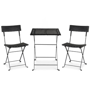 Functional coffee table with ample surface for drinks snacks and decorations<br>Ergonomic inclined backrest on each chair for proper lumbar support<br>Sturdy X-shaped metal frame ensuring stability and durability<br>Non-slip foot pads prevent movement on 