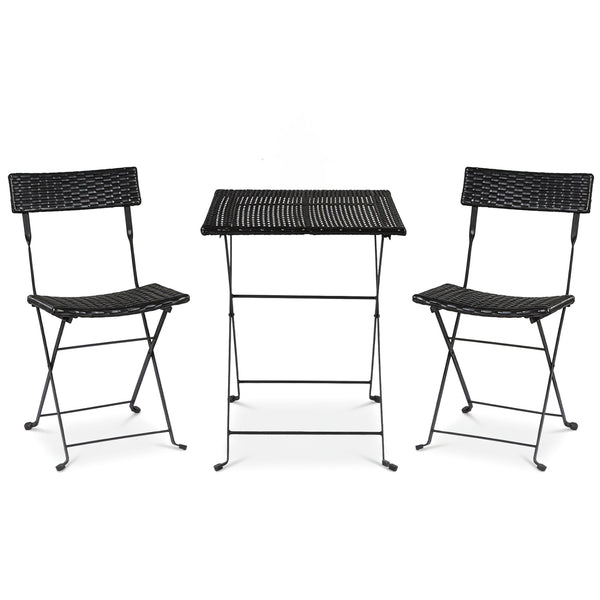 Functional coffee table with ample surface for drinks snacks and decorations<br>Ergonomic inclined backrest on each chair for proper lumbar support<br>Sturdy X-shaped metal frame ensuring stability and durability<br>Non-slip foot pads prevent movement on 