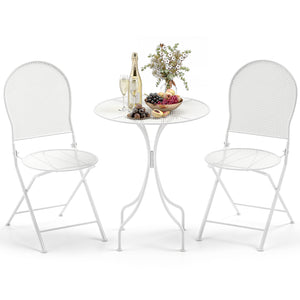 Crafted with a powder-coated metal frame for enhanced durability<br>Supports up to 330 lbs per chair  110 lbs for the table<br>Curved table legs provide robust support and stability<br>Chairs feature a sturdy X-shaped structure for optimal support<br>Ergo