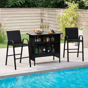 Large tabletop and 2-tier shelves for ample storage space<br>Anti-fading and sunproof seat fabric for long-lasting breathability<br>Comfortable to sit with ergonomic backrest  armrests  seat and footrest<br>Sturdy back support rod for higher stability<br>