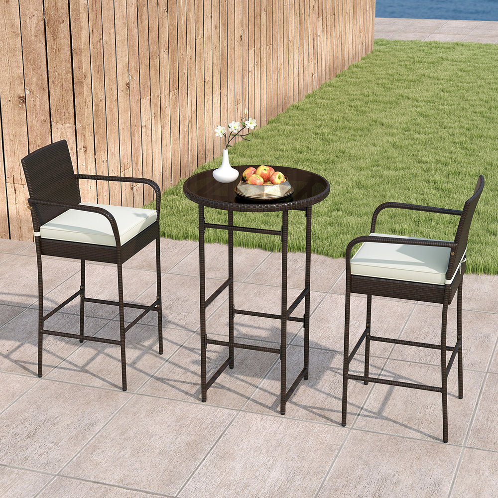 Made of hand-woven PE wicker for extended elegance<br>Inclined backrest  curved armrests and cozy footrest for relaxation<br>Soft cushions with elastic sponge fillings for more comfort<br>Smooth zippers make cushion covers easy to remove and clean<br>Fixi