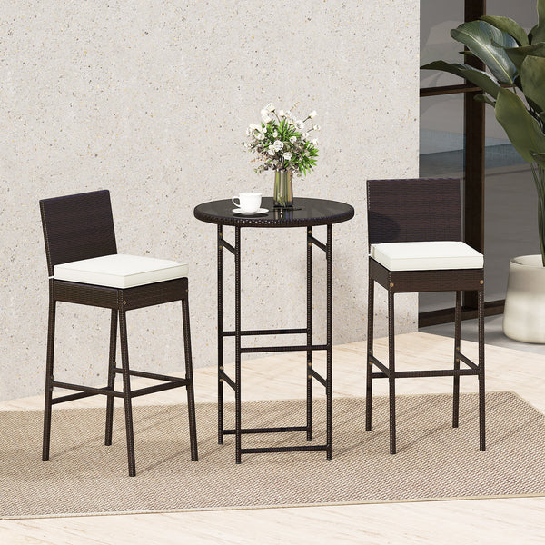 Made of hand-woven PE wicker for extended elegance<br>Inclined backrest and cozy footrest for relaxation<br>Soft cushions with elastic sponge fillings for more comfort<br>Smooth zippers make cushion covers easy to remove and clean<br>Fixing ties keep the 