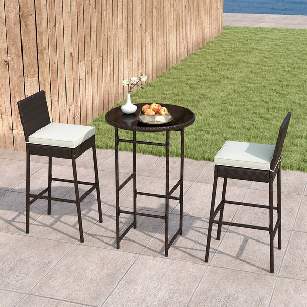 Made of hand-woven PE wicker for extended elegance<br>Inclined backrest and cozy footrest for relaxation<br>Soft cushions with elastic sponge fillings for more comfort<br>Smooth zippers make cushion covers easy to remove and clean<br>Fixing ties keep the 