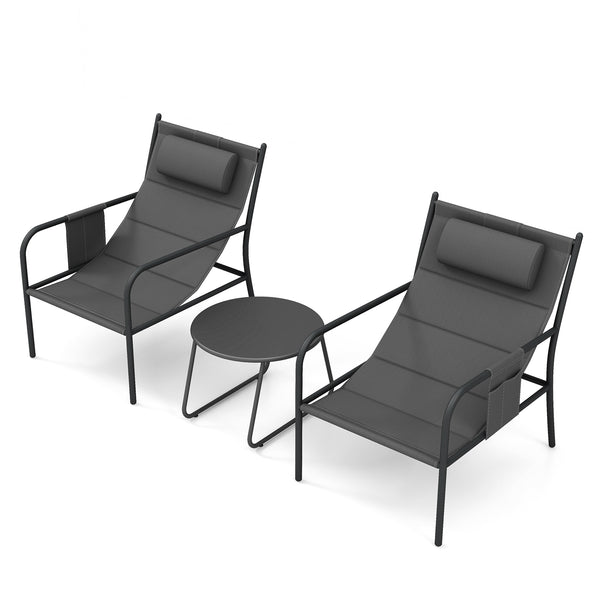 Contoured seat design makes you fully relaxed<br>Elastic headrests enhance comfort  detachable when unused<br>Sponge-filled seats ensure optimal coziness<br>Skin-friendly and breathable seat fabric increases comfort<br>Heavy-duty metal frame offers great 
