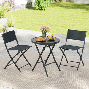 Comfortable and refreshing experience with breathable fabric<br>Fade-resistant for long-lasting elegance<br>105Â° ergonomic backrests for hours of seating without fatigue<br>Portable full-fold design for space saving<br>Tempered glass tabletop for reliabl