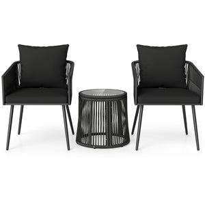 Hand-wrapped PE rattan offers stylish and sun-resistant outdoor durability<br>Soft seat and back cushions provide enhanced everyday seating comfort<br>Zippered cushion covers for easy maintenance<br>Ergonomic backrest design promotes better posture during