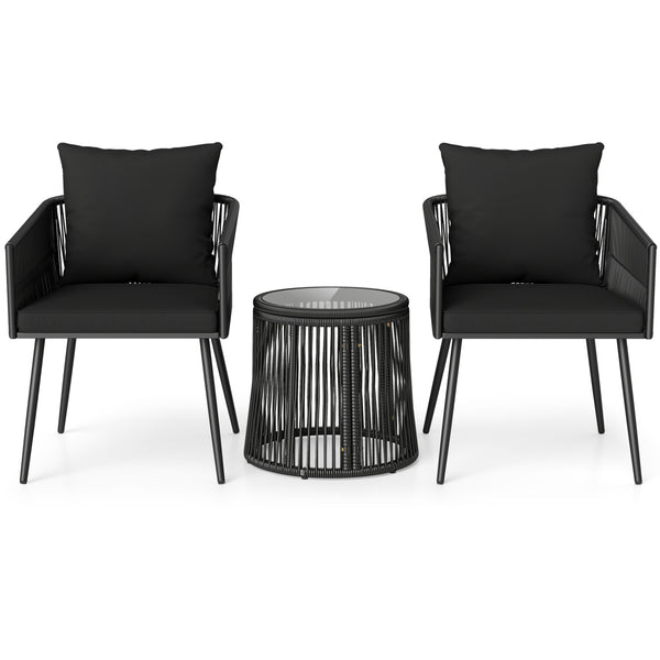 Hand-wrapped PE rattan offers stylish and sun-resistant outdoor durability<br>Soft seat and back cushions provide enhanced everyday seating comfort<br>Zippered cushion covers for easy maintenance<br>Ergonomic backrest design promotes better posture during