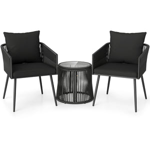 Hand-wrapped PE rattan offers stylish and sun-resistant outdoor durability<br>Soft seat and back cushions provide enhanced everyday seating comfort<br>Zippered cushion covers for easy maintenance<br>Ergonomic backrest design promotes better posture during