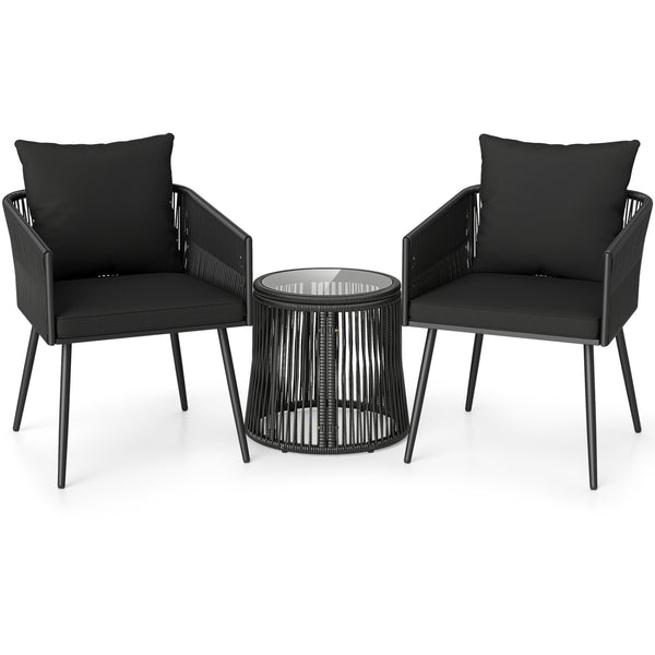 Hand-wrapped PE rattan offers stylish and sun-resistant outdoor durability<br>Soft seat and back cushions provide enhanced everyday seating comfort<br>Zippered cushion covers for easy maintenance<br>Ergonomic backrest design promotes better posture during