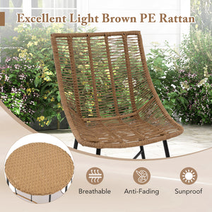 With a versatile side table for storage or pet relaxing<br>Rattan woven seat and tabletop for more elegance<br>Ergonomic and breathable seat offers coziness to you<br>Removable round cushion makes the pet more relaxed<br>Fixing ties of cushion keep it fir