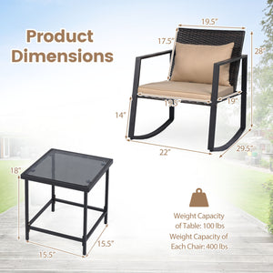 Smooth rocking mechanism with stable and slight motion for cozy relaxation<br>Anti-slip strips and adjustable feet ensuring balanced and secure rocking<br>Thickened padded cushion and soft back pillow for ultimate comfort<br>Removable and washable cover w