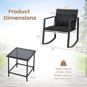 Smooth rocking mechanism with stable and slight motion for cozy relaxation<br>Anti-slip strips and adjustable feet ensuring balanced and secure rocking<br>Thickened padded cushion and soft back pillow for ultimate comfort<br>Removable and washable cover w