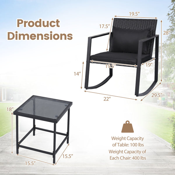 Smooth rocking mechanism with stable and slight motion for cozy relaxation<br>Anti-slip strips and adjustable feet ensuring balanced and secure rocking<br>Thickened padded cushion and soft back pillow for ultimate comfort<br>Removable and washable cover w